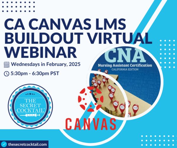 California Canvas LMS Buildout Virtual Seminar (February 5th - 26th, 2025) Payment Plan